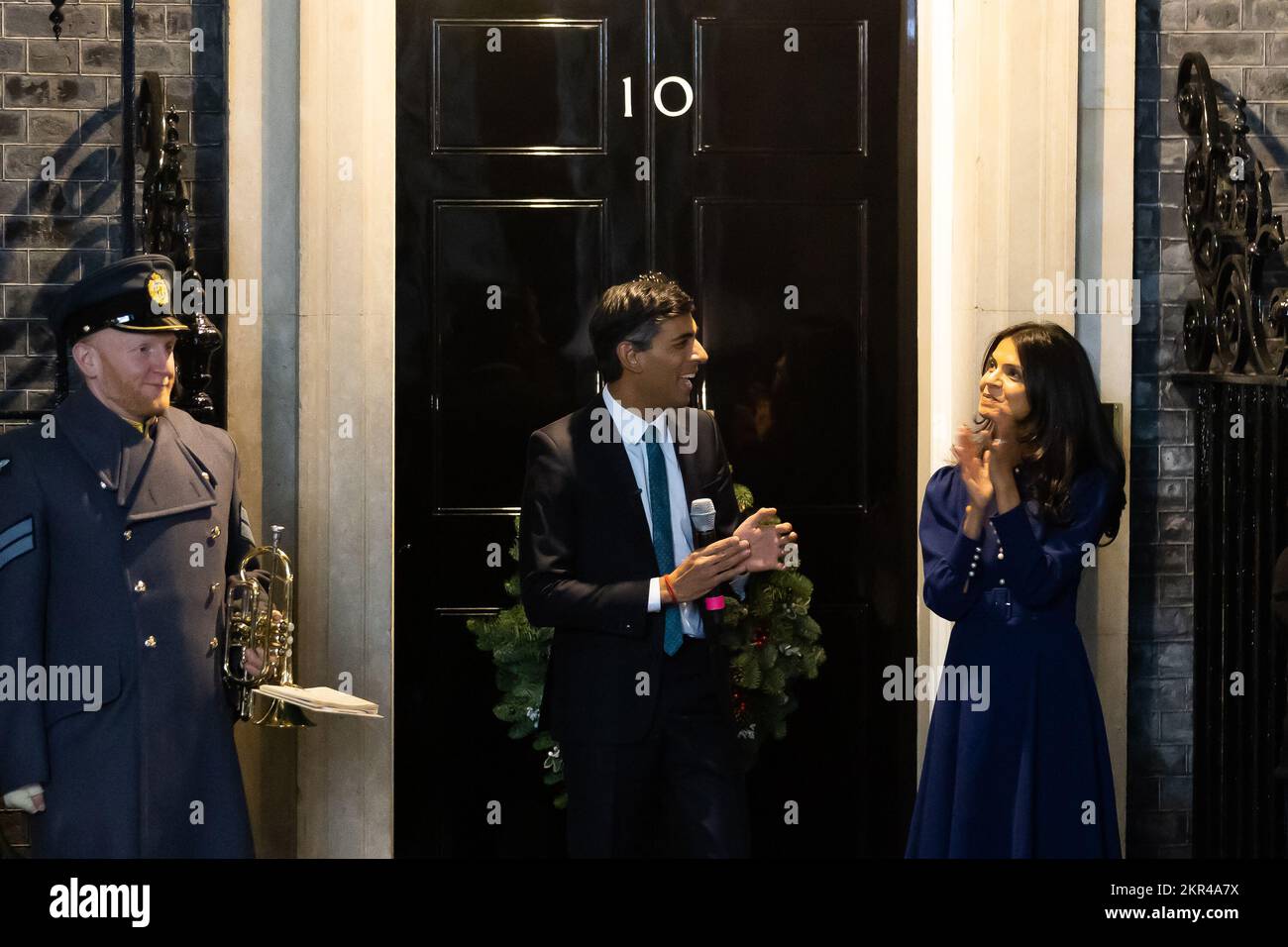 London, UK. 28th Nov, 2022. British Prime Minister Rishi Sunak and his