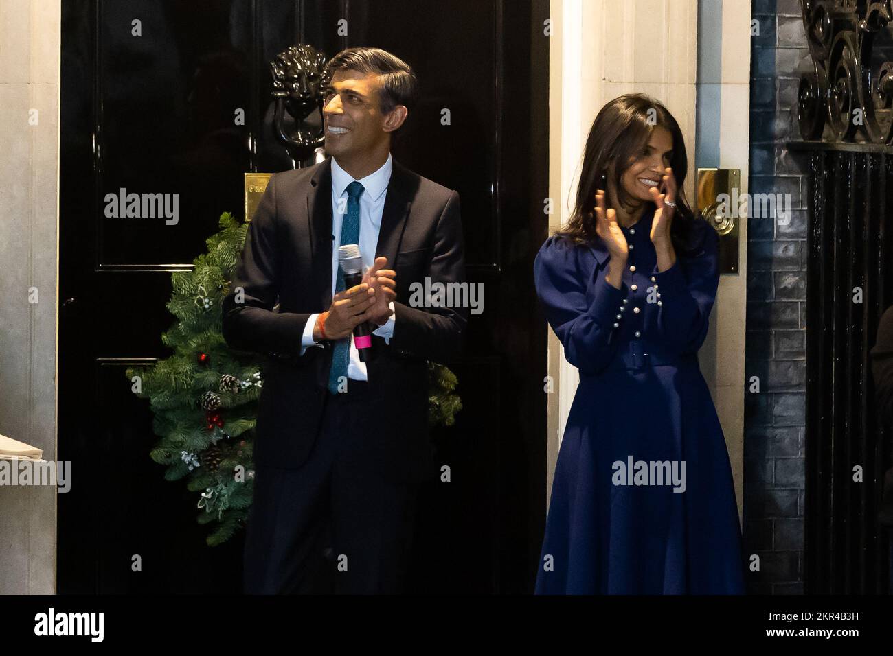 London, UK. 28th Nov, 2022. British Prime Minister Rishi Sunak and his
