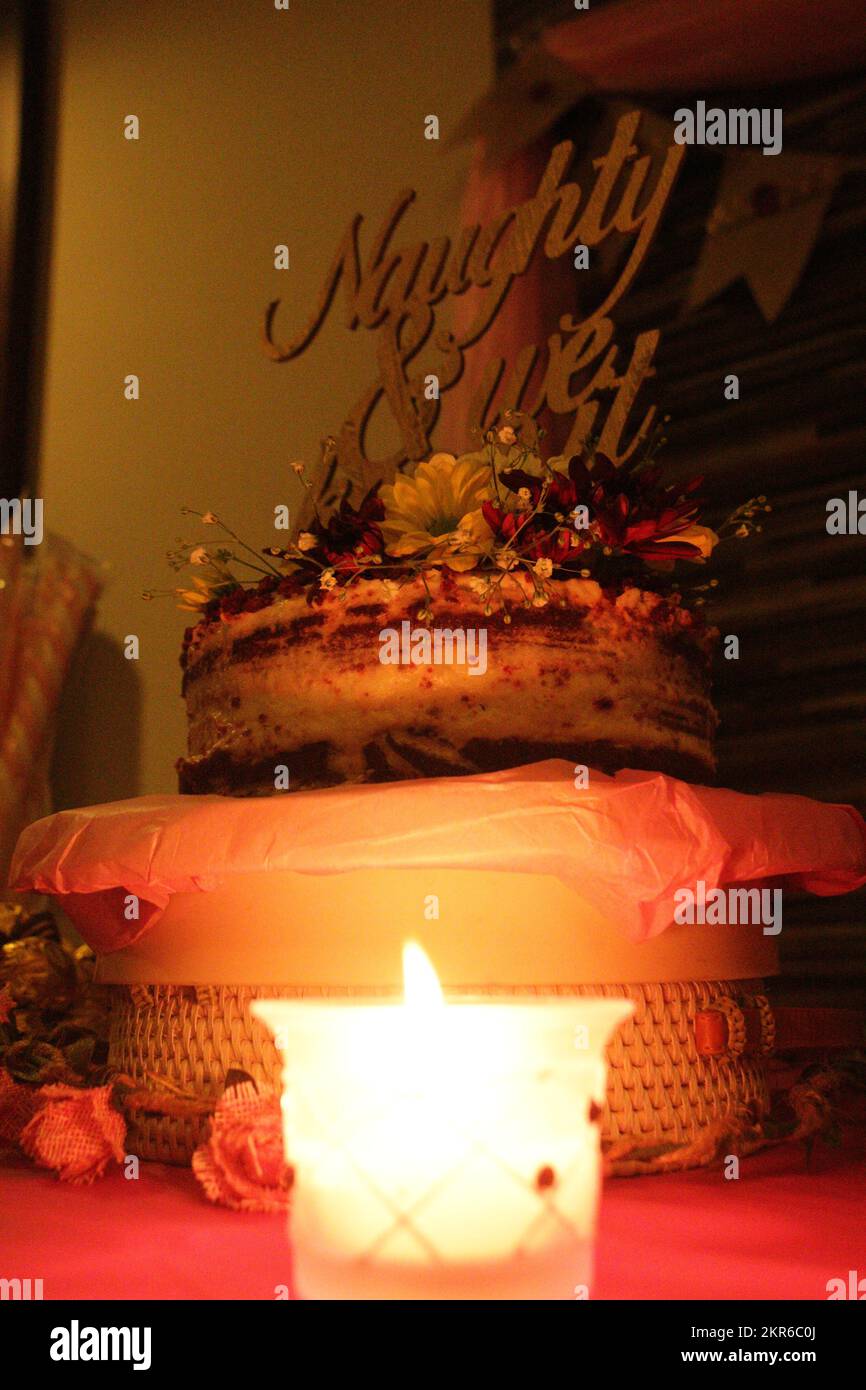 Birthday Decoration Setup, Cakes Stock Photo Alamy