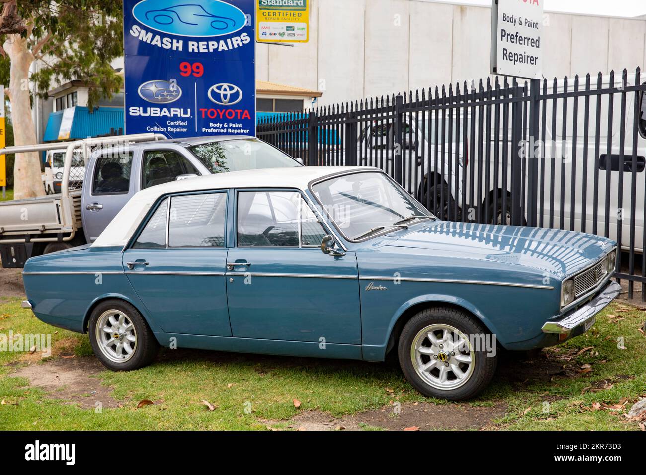 1969 model Hillman Hunter saloon sedan car made by Rootes Arrow in the UK, her pictured in Sydney Australia in 2022 Stock Photo