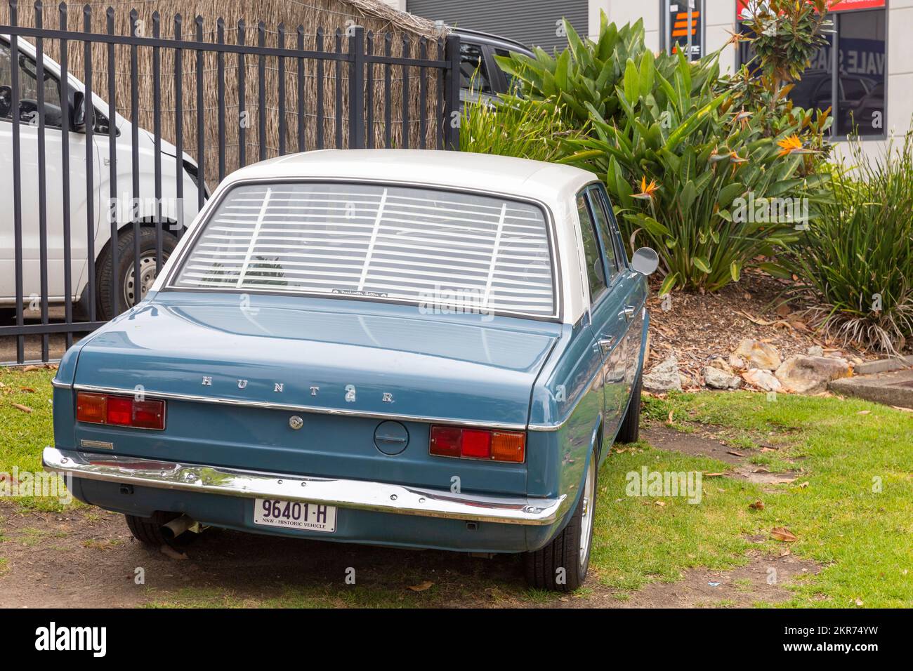 1969 model Hillman Hunter saloon sedan car made by Rootes Arrow in the UK, her pictured in Sydney Australia in 2022 Stock Photo