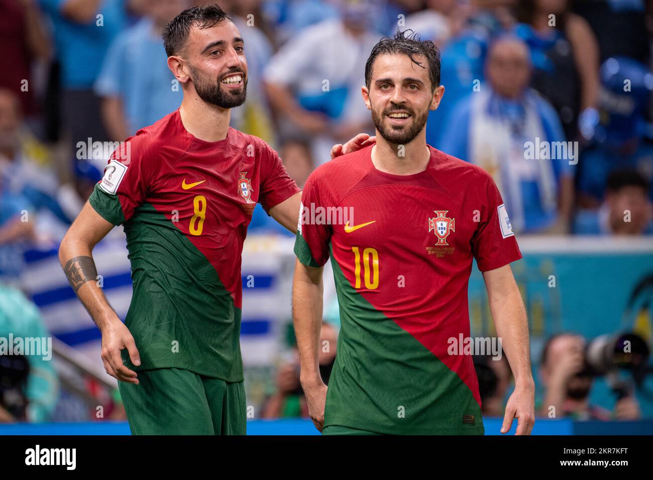 Al Daayen, Qatar. 29th Nov, 2022. Bruno Fernandes of Portugal