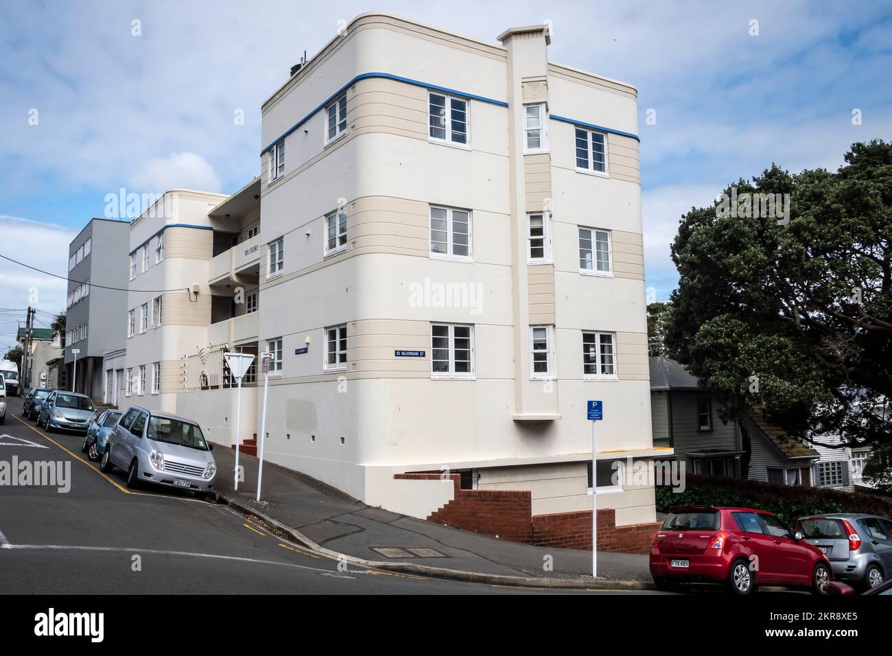 Art Deco apartment block, Mount Victoria, Wellington, North island, New