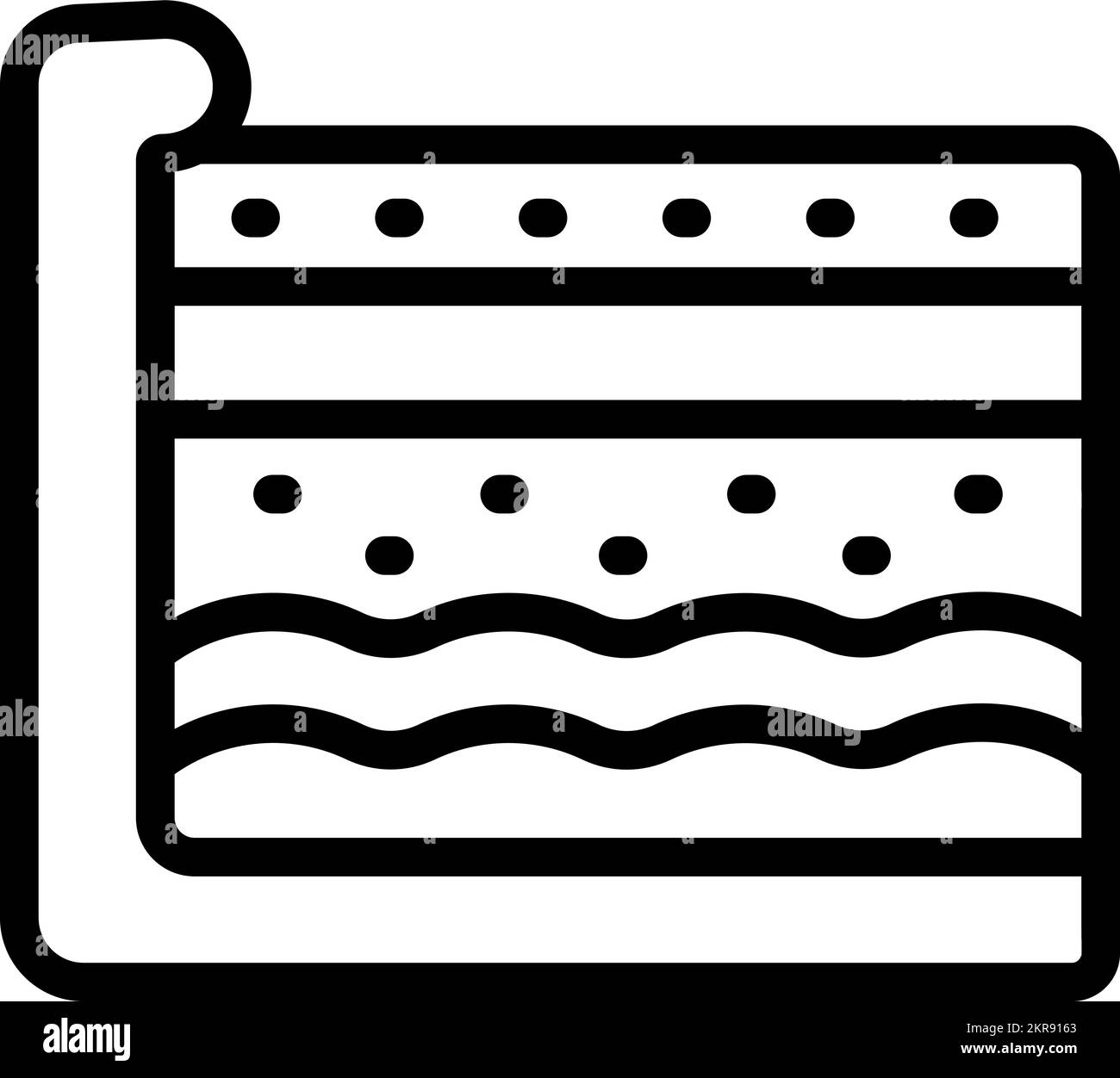 Slice cake icon outline vector. Cream pie. Sweet cake Stock Vector ...