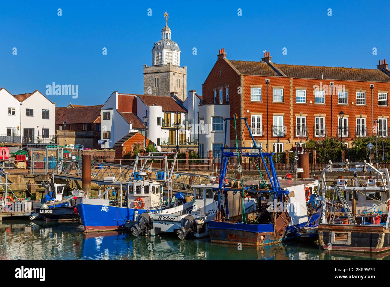 Fishing boats,Portsmouth Point, Hampshire, England, United Kingdom Stock Photo