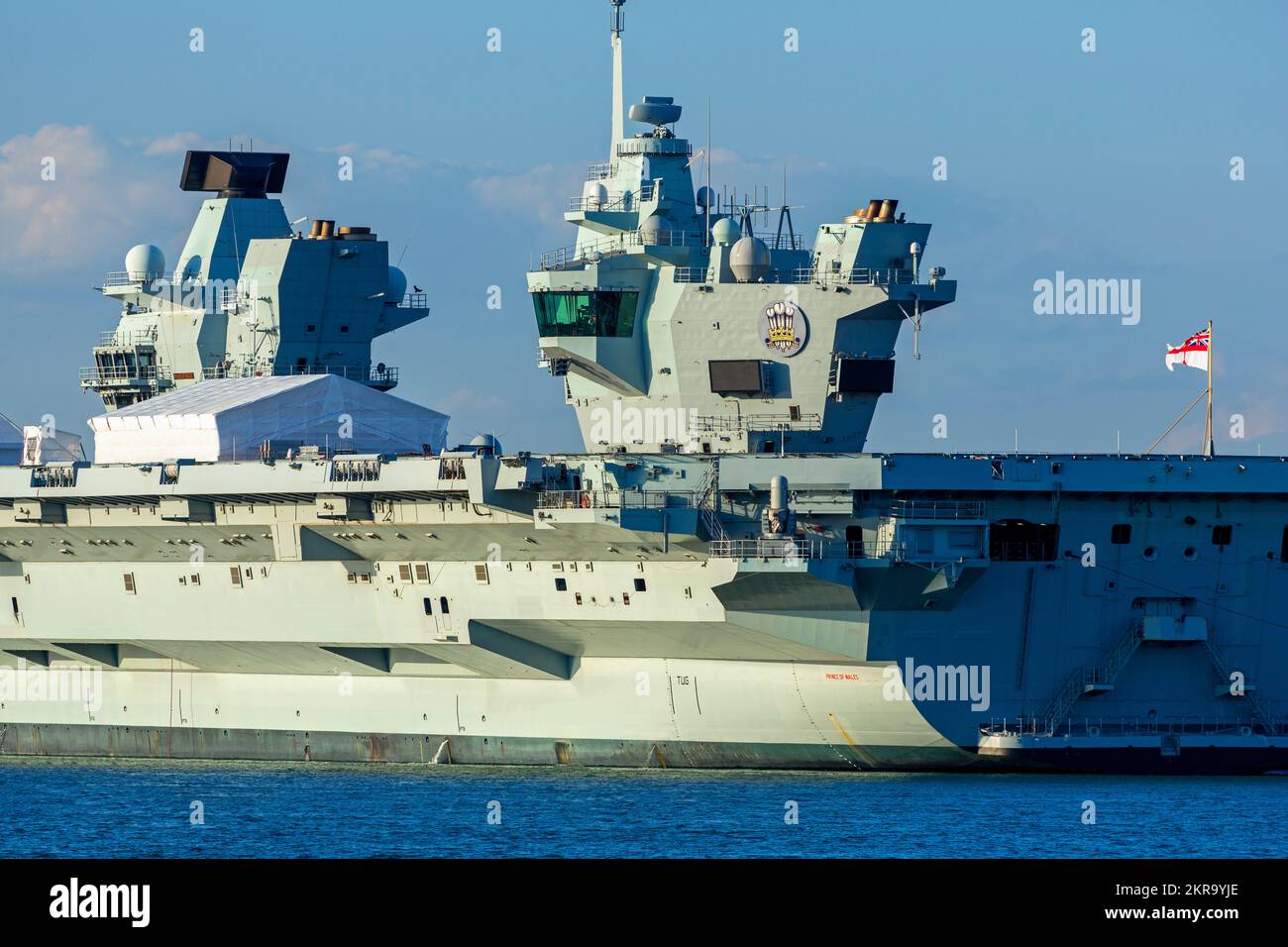 Prince of Wales Aircraft Carrier, Royal Navy Base,Portsmouth, Hampshire, England, United Kingdom Stock Photo