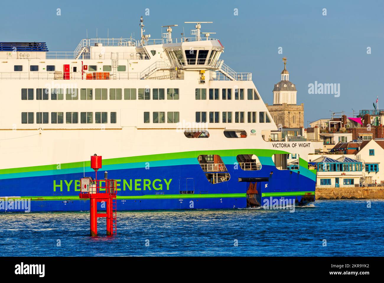 Isle of Wight Ferry, Portsmouth, Hampshire, England, United Kingdom Stock Photo