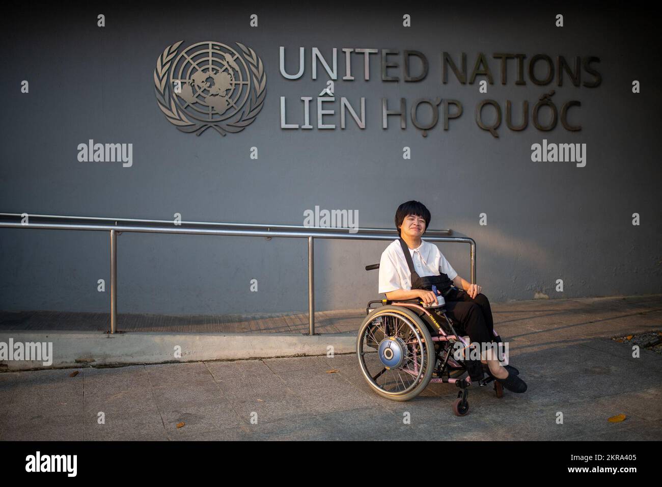 Hanoi, Vietnam. 26th Sep, 2022. Hieu Luu, who works for the UN as a