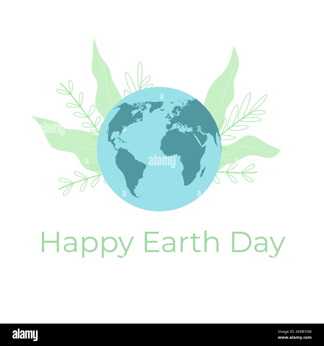 Planet earth with floral background. Earth day celebration Stock Vector ...