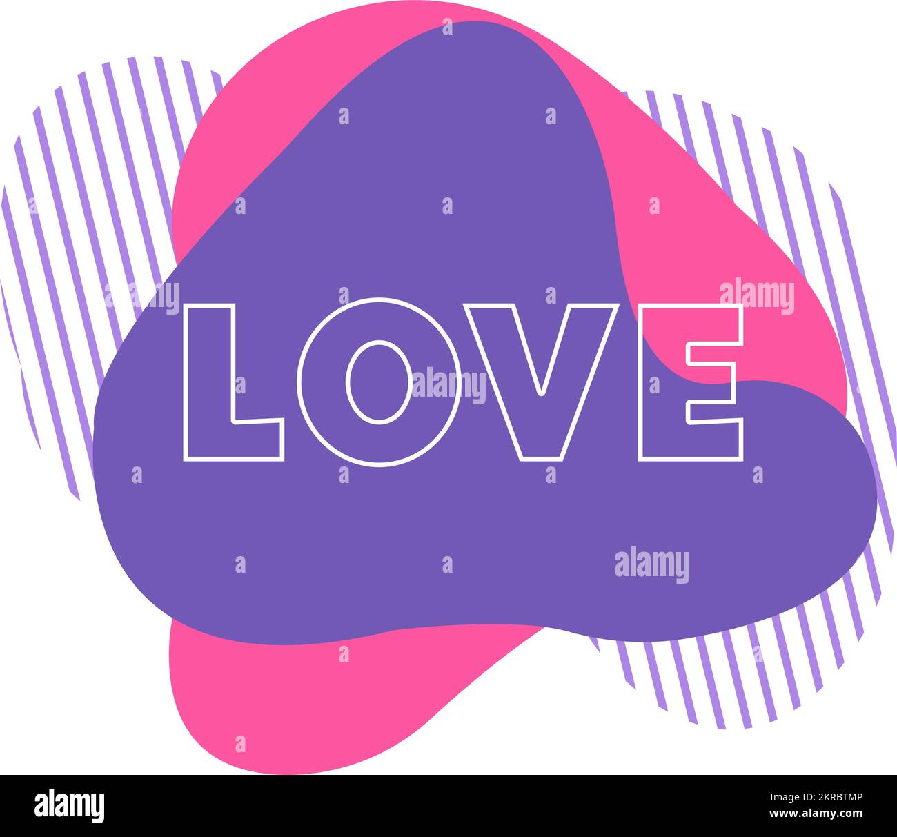Red tag with love inscription. Stock Vector