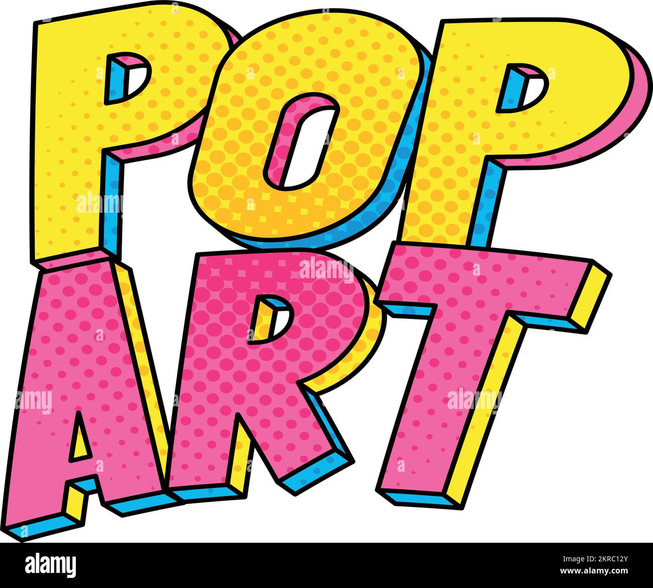 pop art lettering comic style Stock Vector Image & Art - Alamy