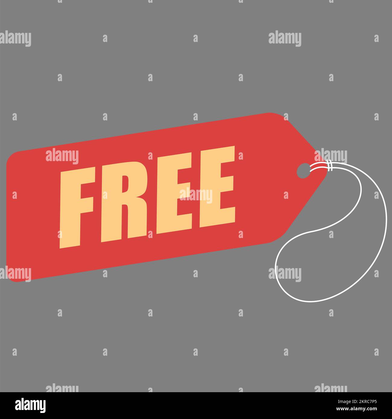 Price tag label with FREE text. Vector illustration Stock Vector Image