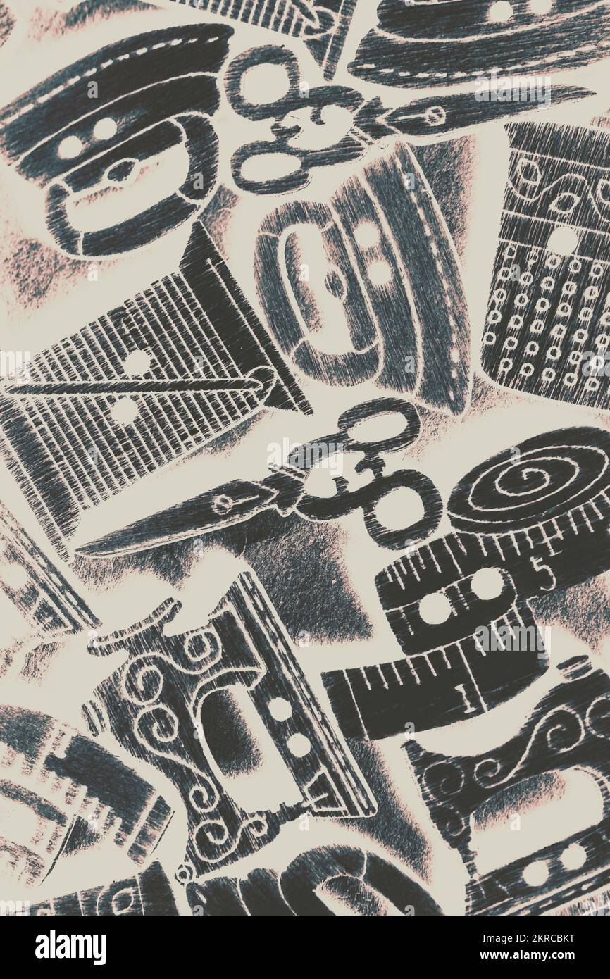 Retro sewing machine mending hi-res stock photography and images - Alamy