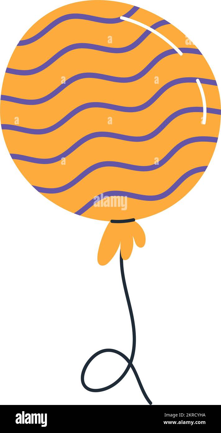 yellow balloon helium floating icon Stock Vector Image & Art - Alamy