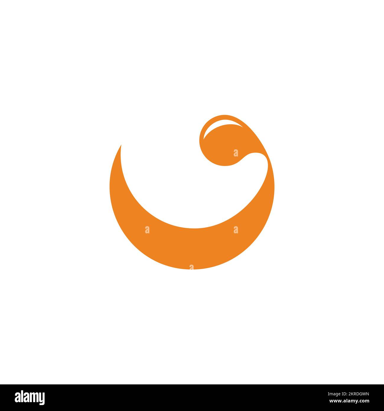 smile orange juice water simple logo vector Stock Vector