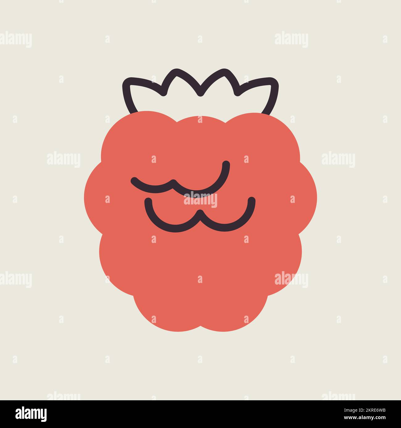 Raspberry, blackberry vector icon. Graph symbol for food and drinks web ...