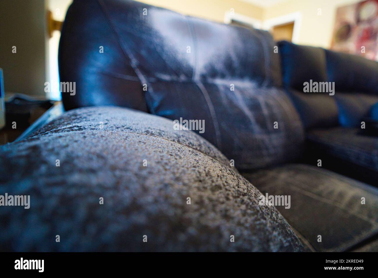 peeling couch ware and tare Stock Photo Alamy