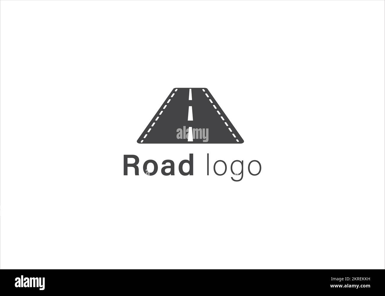 road construction logo road maintenance creative sign concept. Paving design template vector icon idea with highway. Transportation and traffic theme. Stock Vector