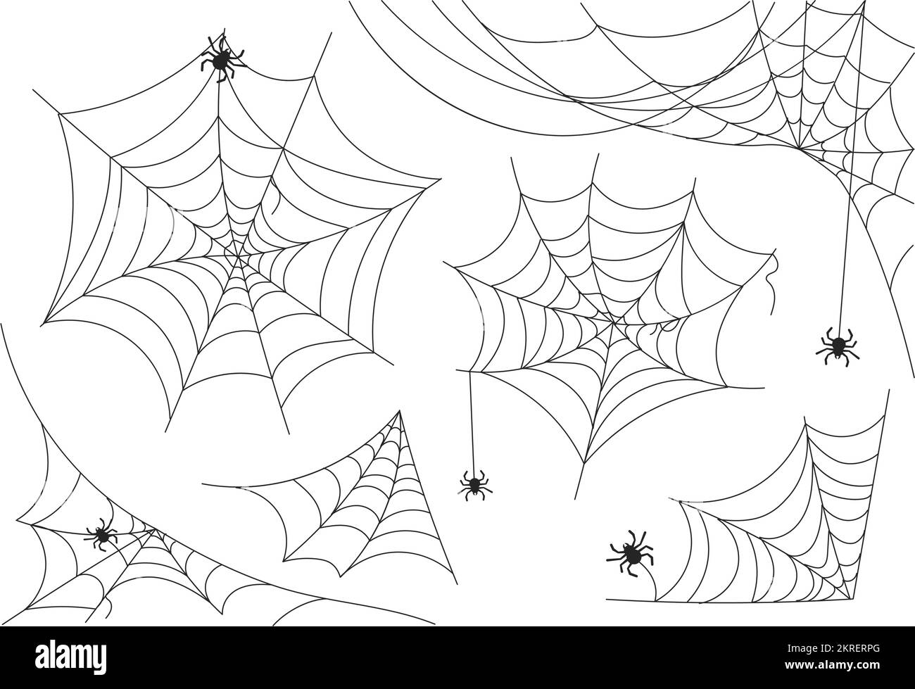 Set of cobweb Stock Vector Image & Art Alamy