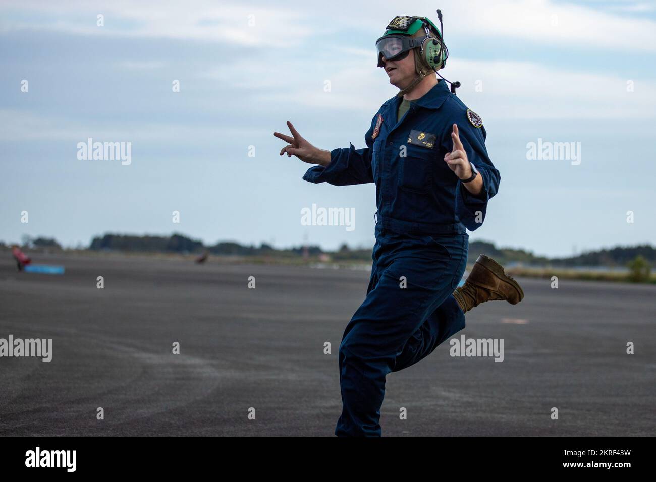 U.S. Marine Corps Cpl. Thomas Nafziger, an aircraft electrical systems