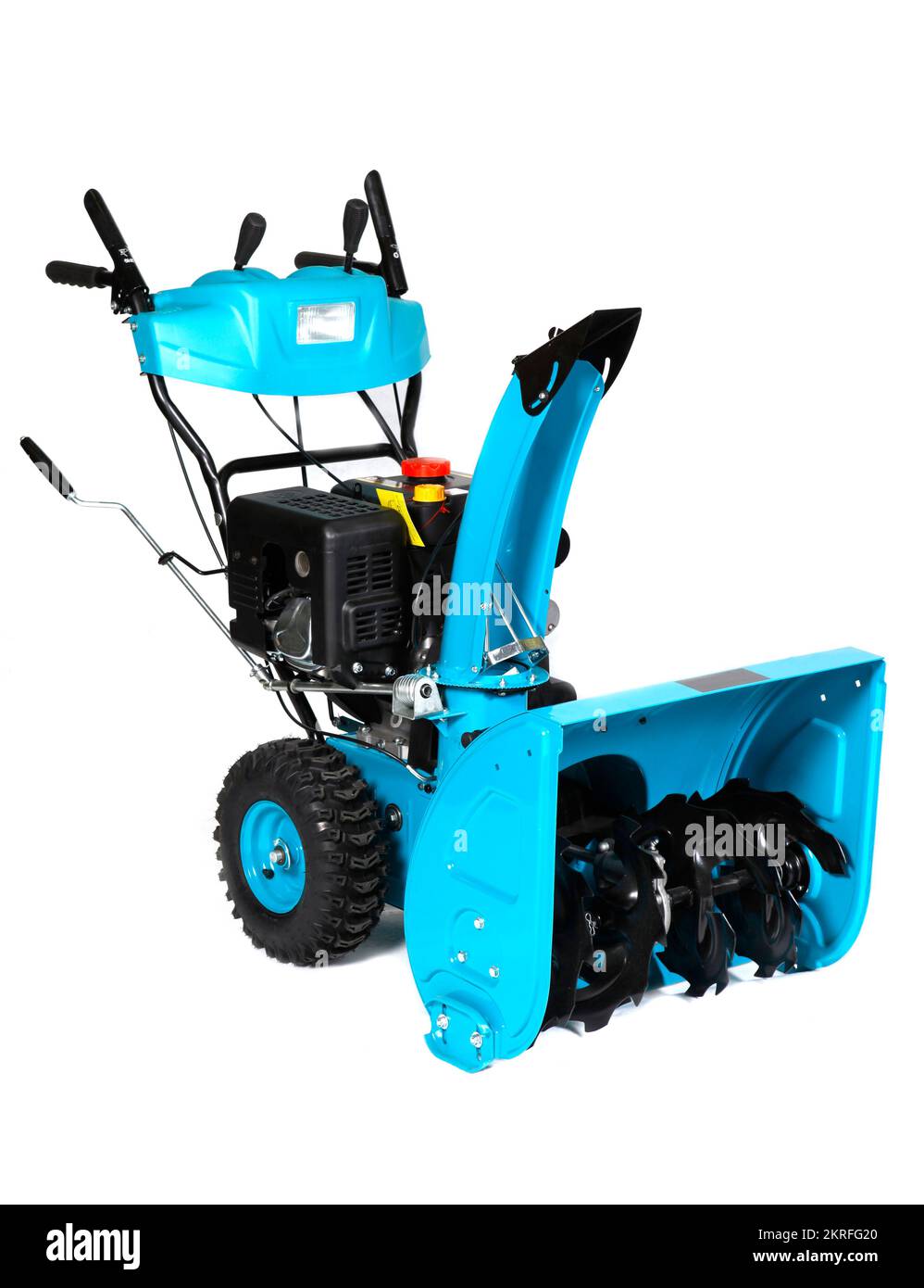 Gas Blower isolated on white. Snow Blower, Power Snow Shovel in Gas