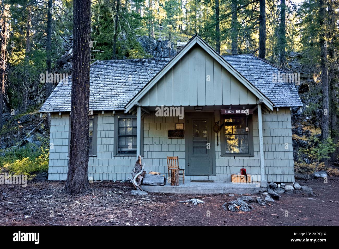 Historic cabin in Stehekin, North Cascades National Park, Washington
