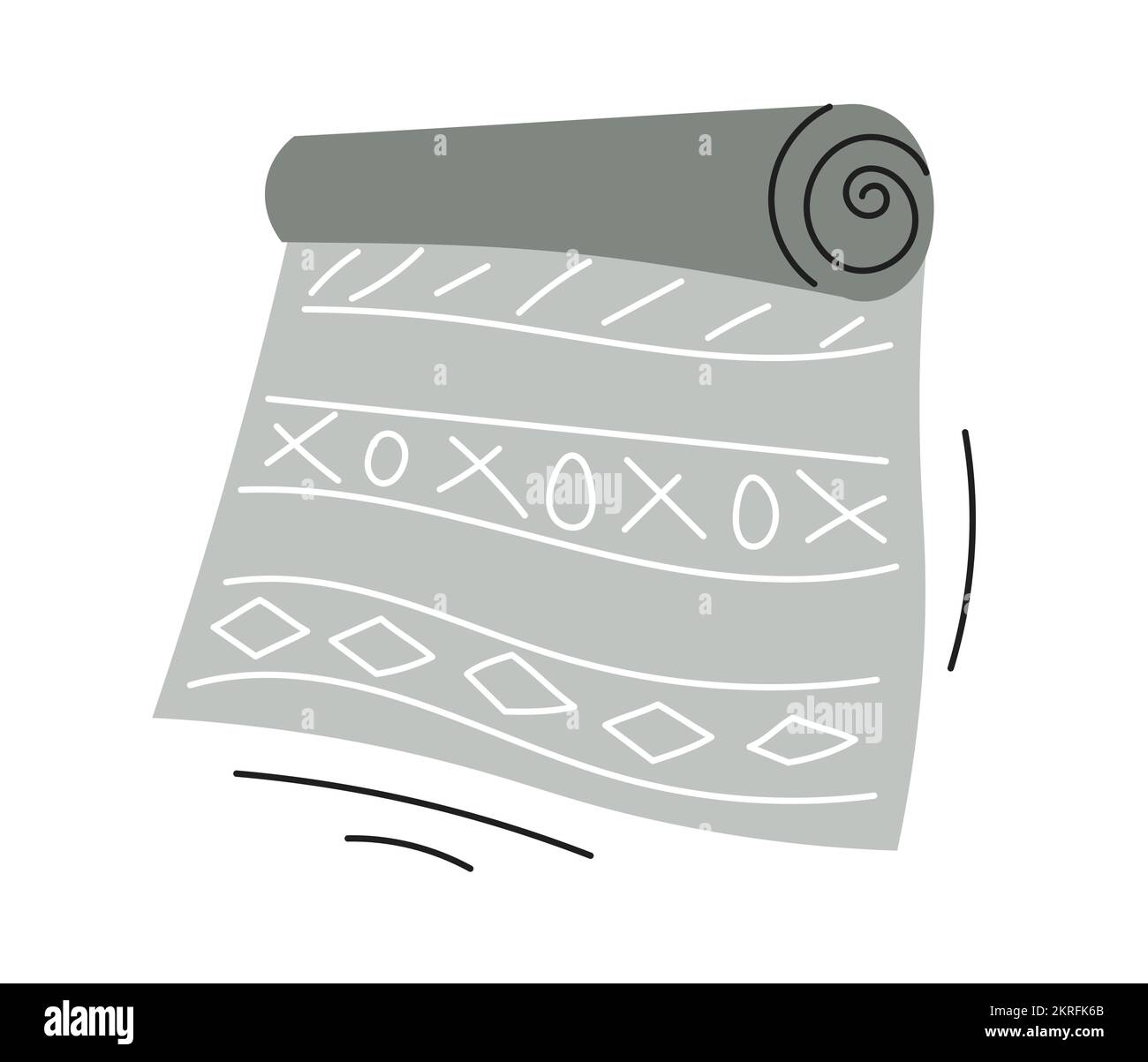 Carpet roll grey Stock Vector Images Alamy