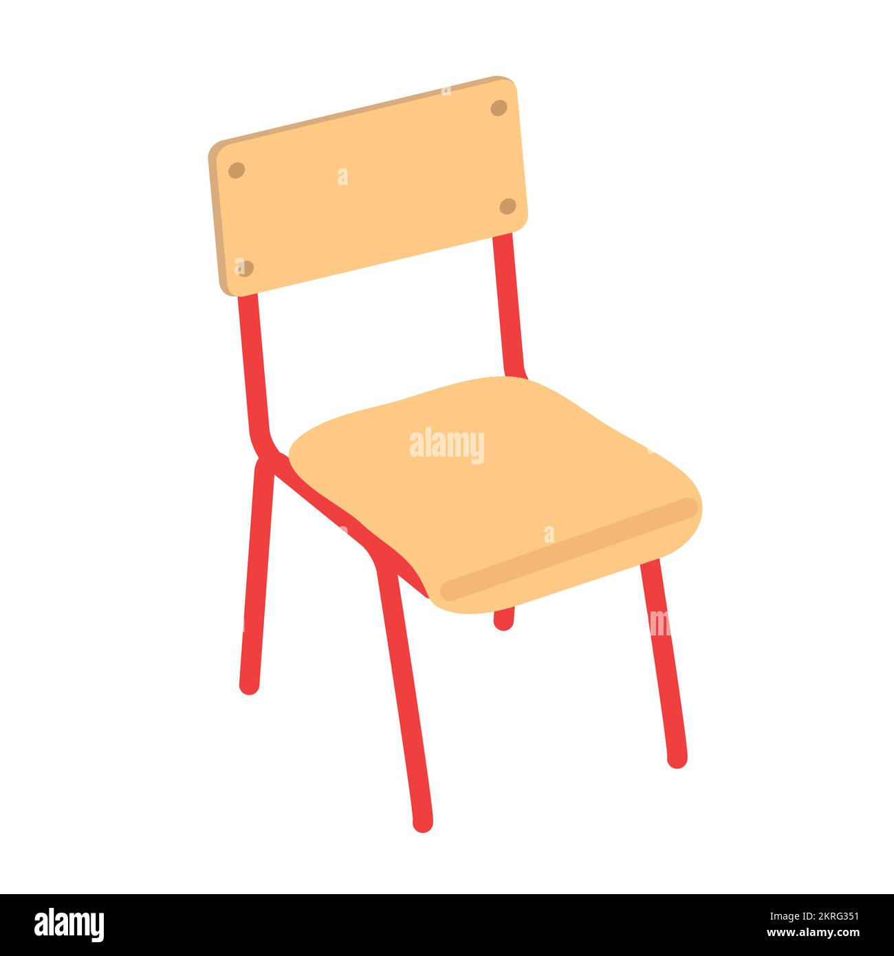 School chair vector clipart. Classroom wood chair isometric design Stock Vector Image & Art Alamy