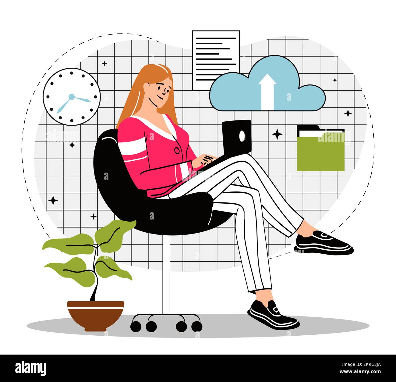 Cloud storage phone files Cut Out Stock Images & Pictures - Alamy