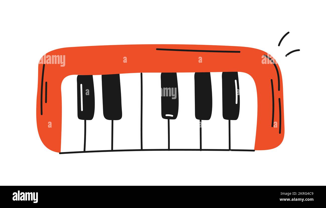 Synthesizer toy icon Stock Vector