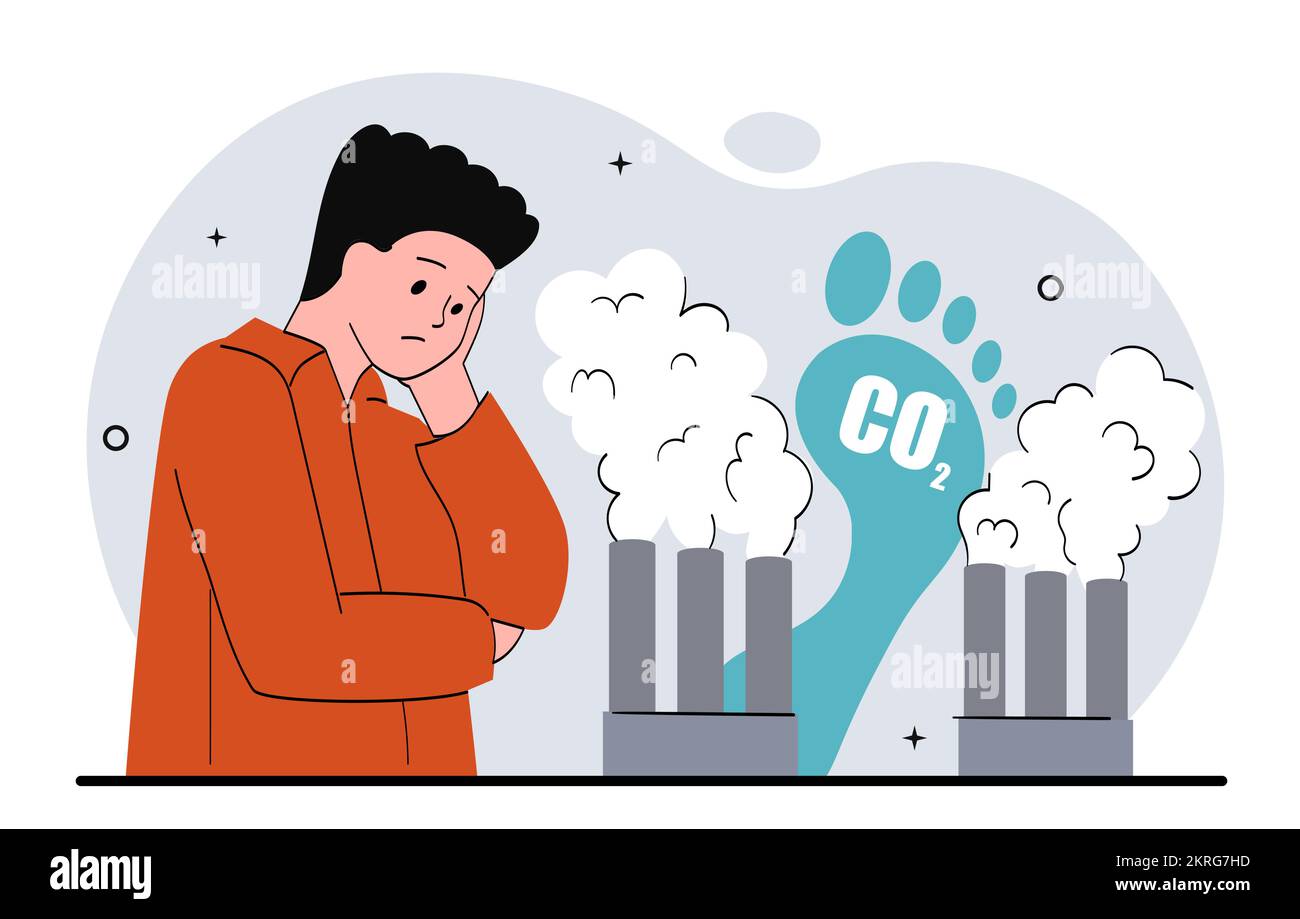CO2 pollution concept Stock Vector Image & Art - Alamy