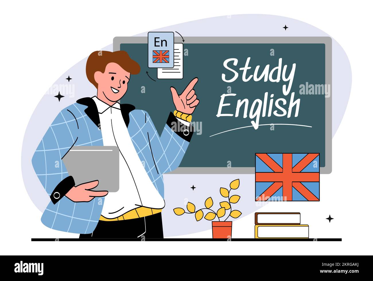 English Teacher Concept Stock Vector Image And Art Alamy