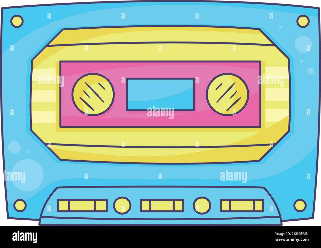 cassette nineties pop art style Stock Vector Image & Art - Alamy