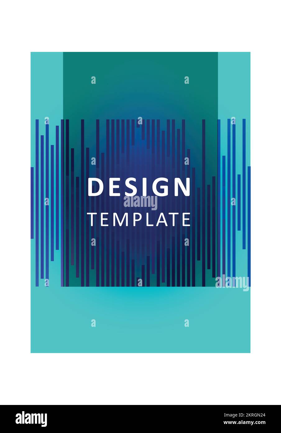 Cover template graphic geometric and glitch elements. Stock Vector