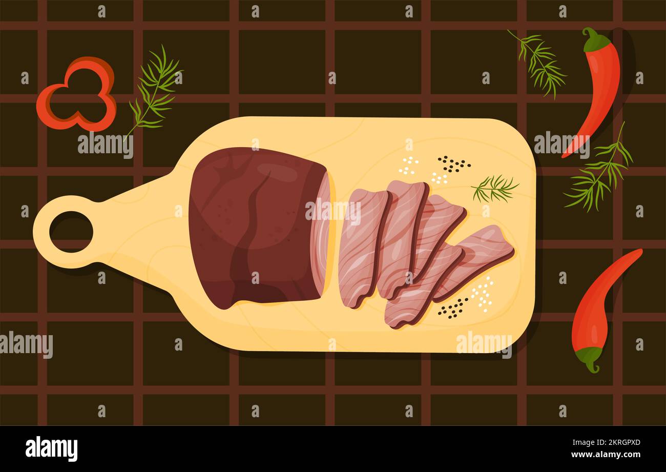 Carne Asada Grilled beef. Mexican popular grilled meat food. Kitchen