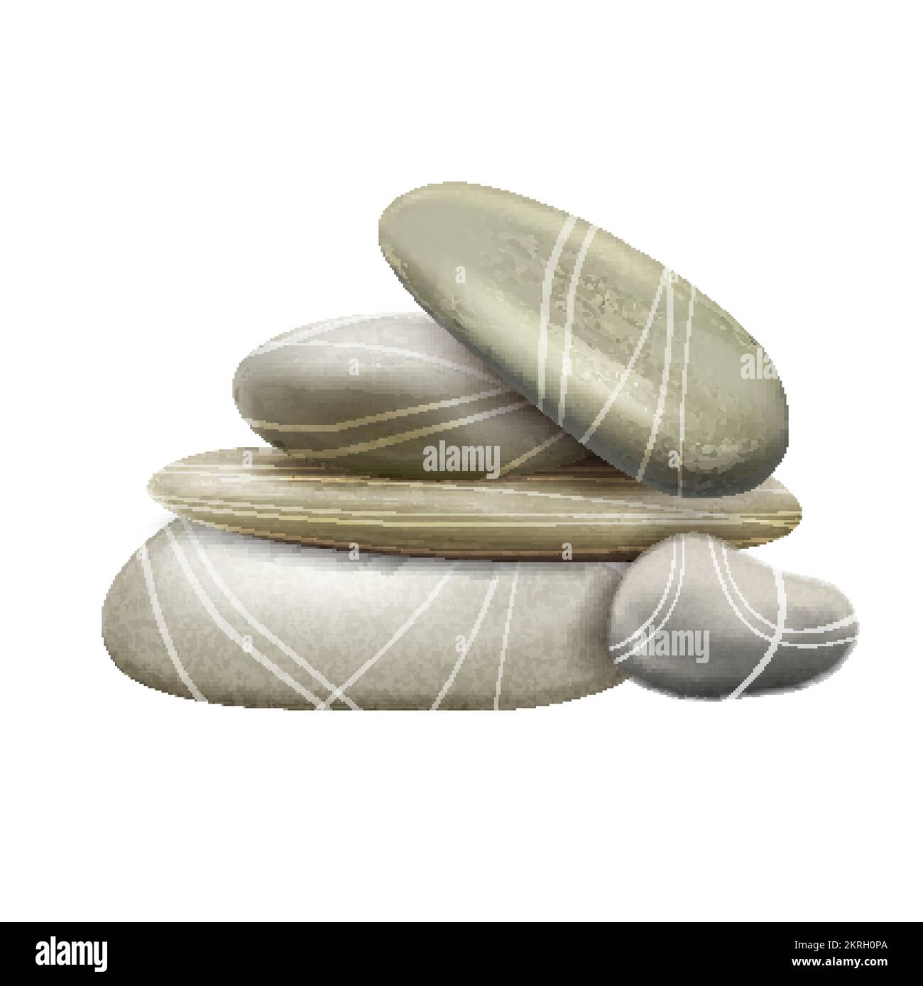 spa massage stone realistic vector Stock Vector Image & Art - Alamy
