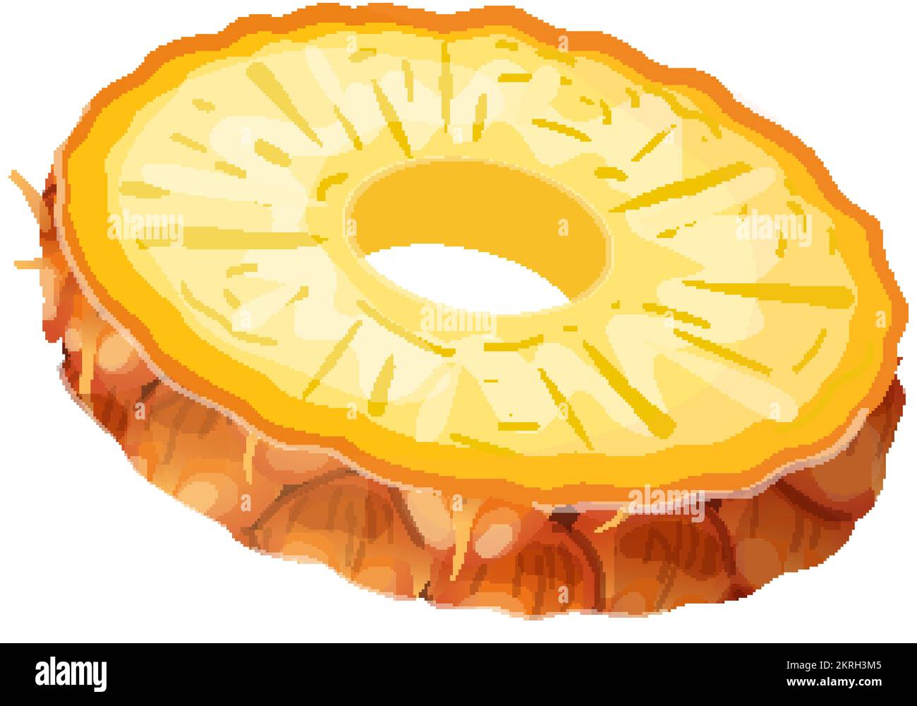 pineapple ring cartoon vector illustration Stock Vector Image & Art Alamy