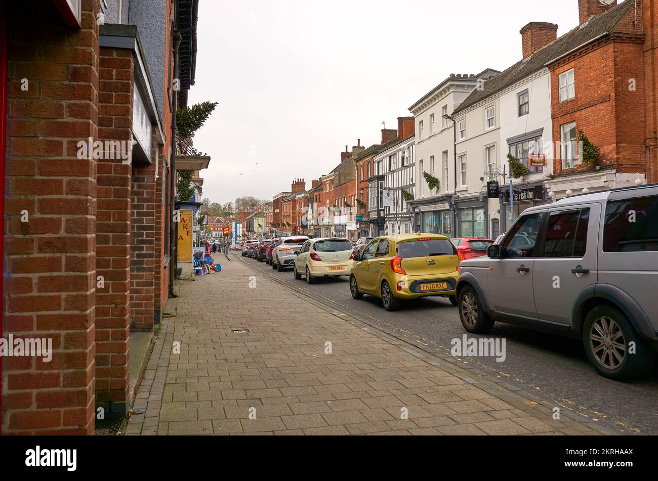 High street scene in Ashby de la Zouch, UK Stock Photo Alamy