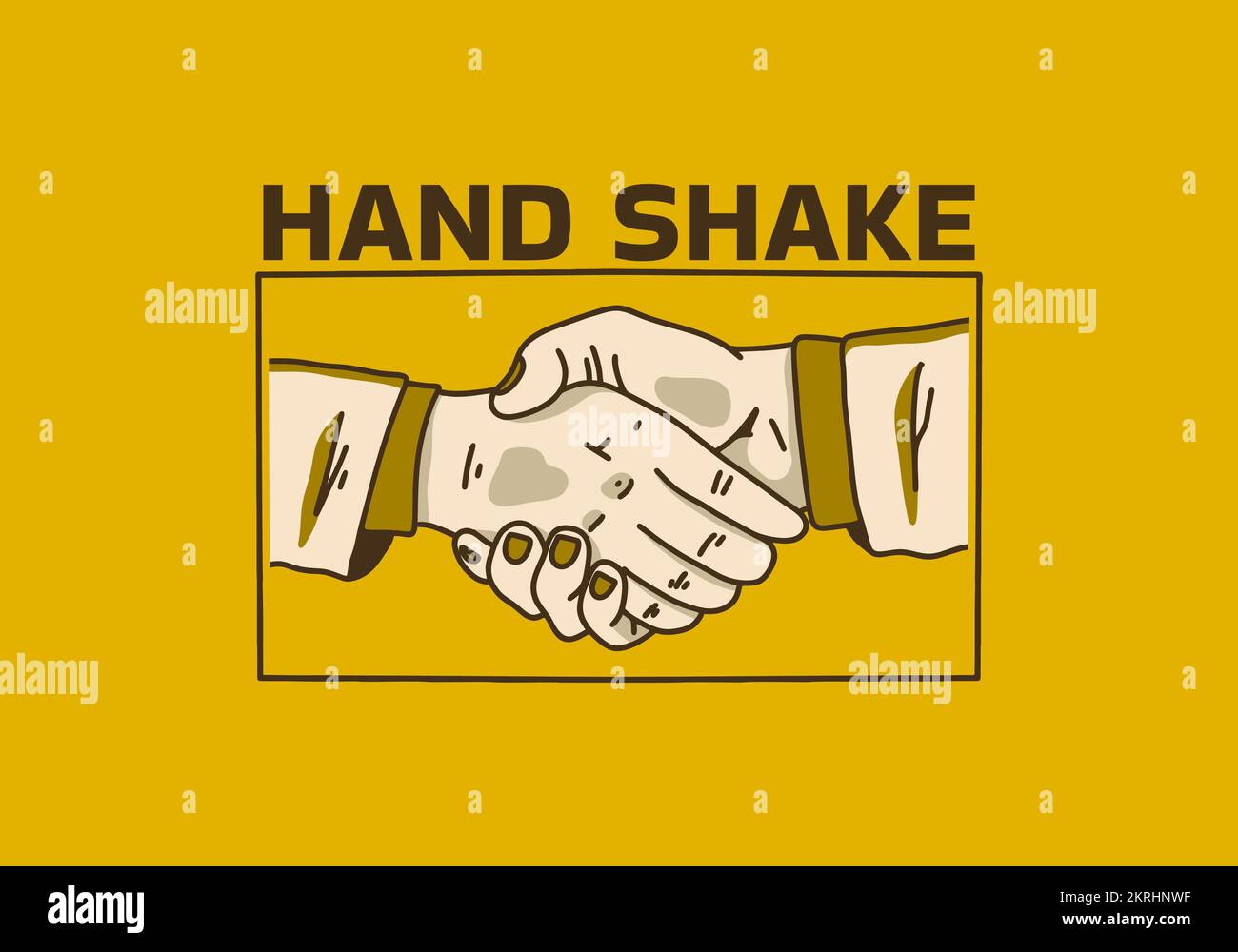 Handshake emoji vector isolated illustration. Handshake emoticon