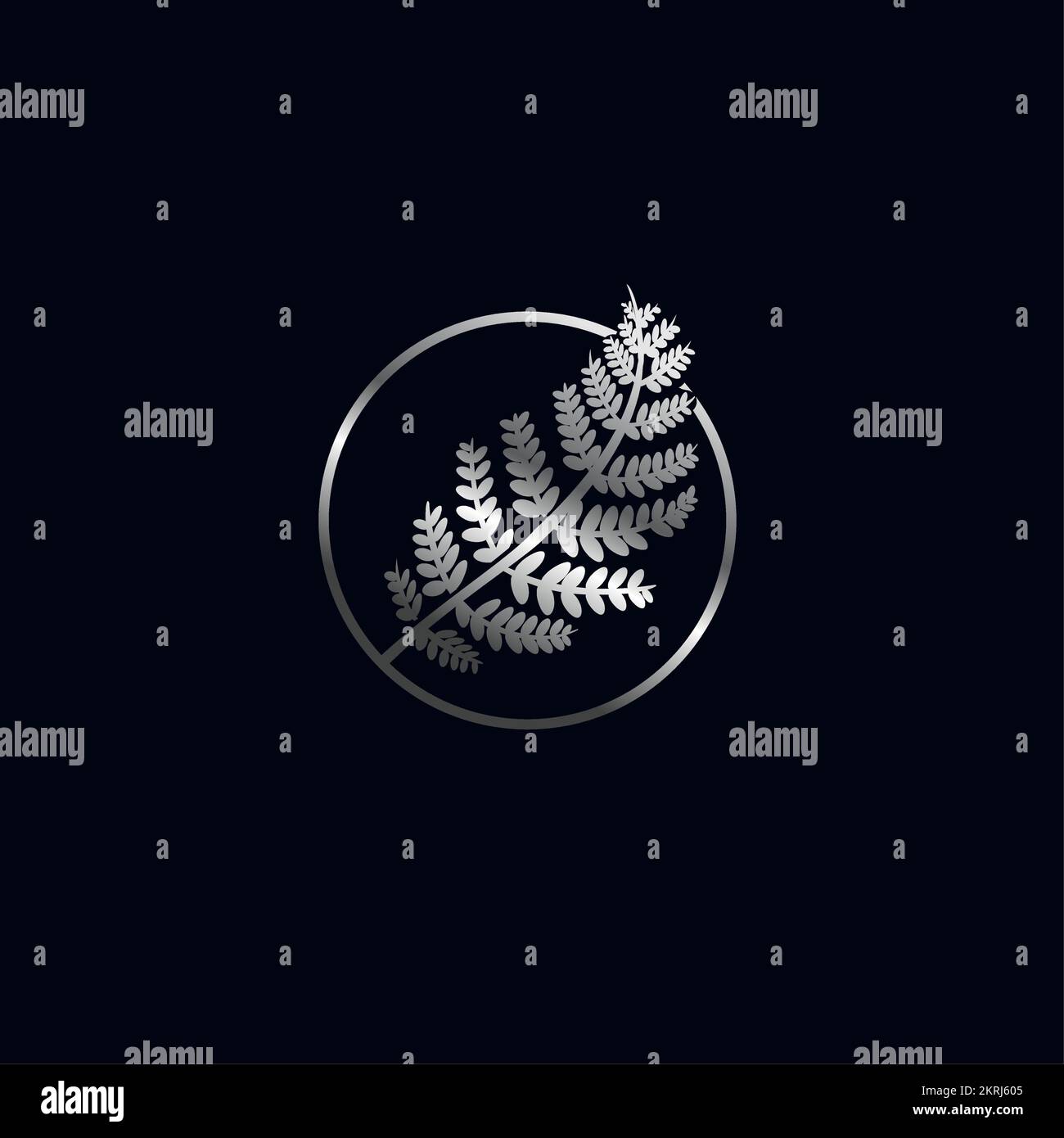 Fern leaf, Abstract organic artwork, logo design, nature inspired logo