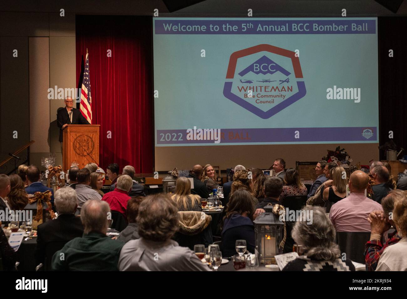 U.S. Air Force Col. Daniel Diehl, 509th Bomb Wing commander, provides