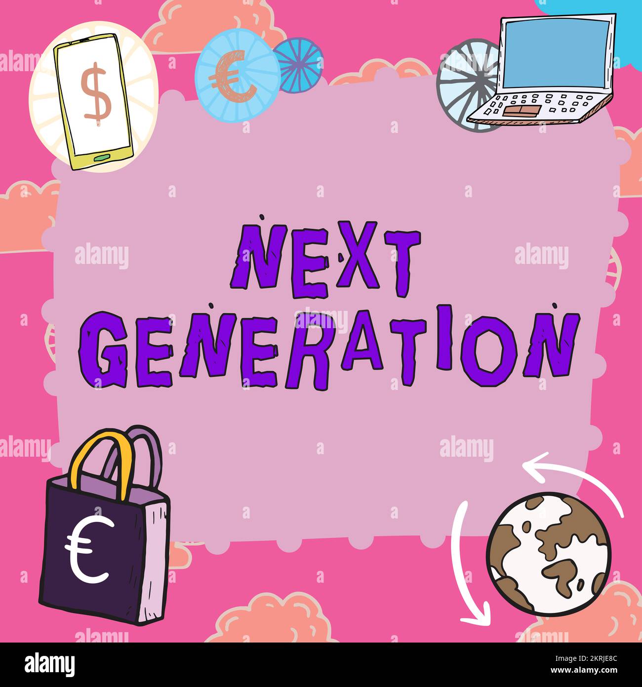 Text showing inspiration Next Generation, Business approach product