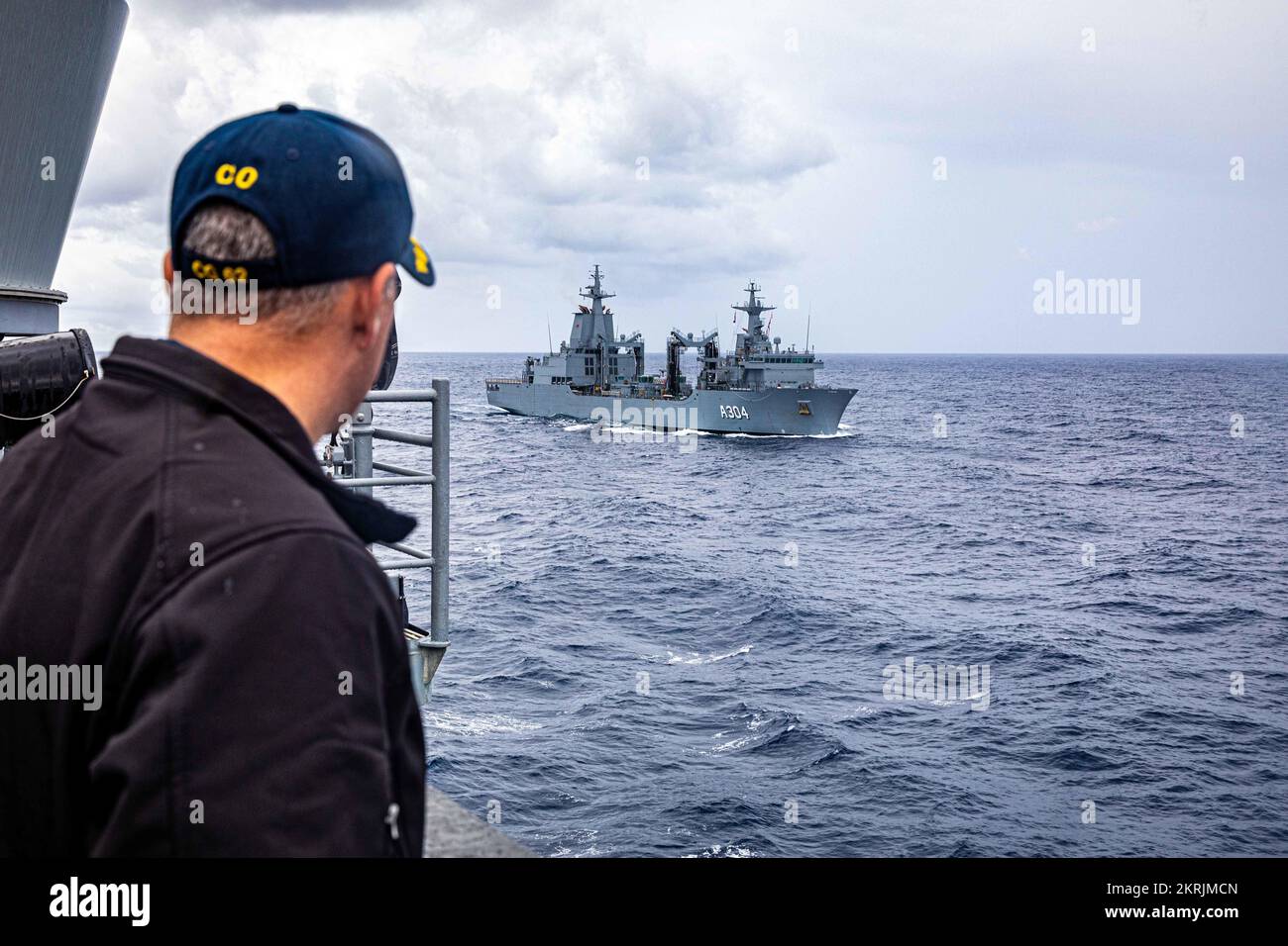 PHILIPPINE SEA (Nov. 20, 2022) Capt. Edward Angelinas views the Royal ...