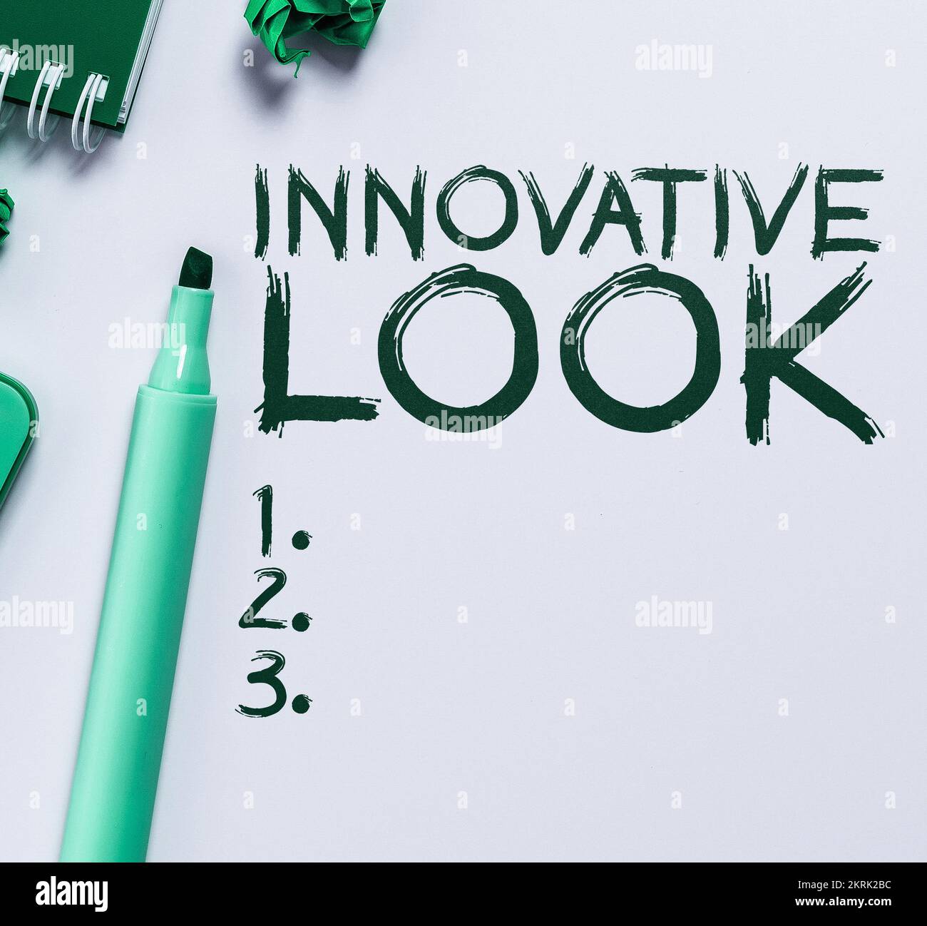 Writing displaying text Innovative Look, Business idea The quality of ...