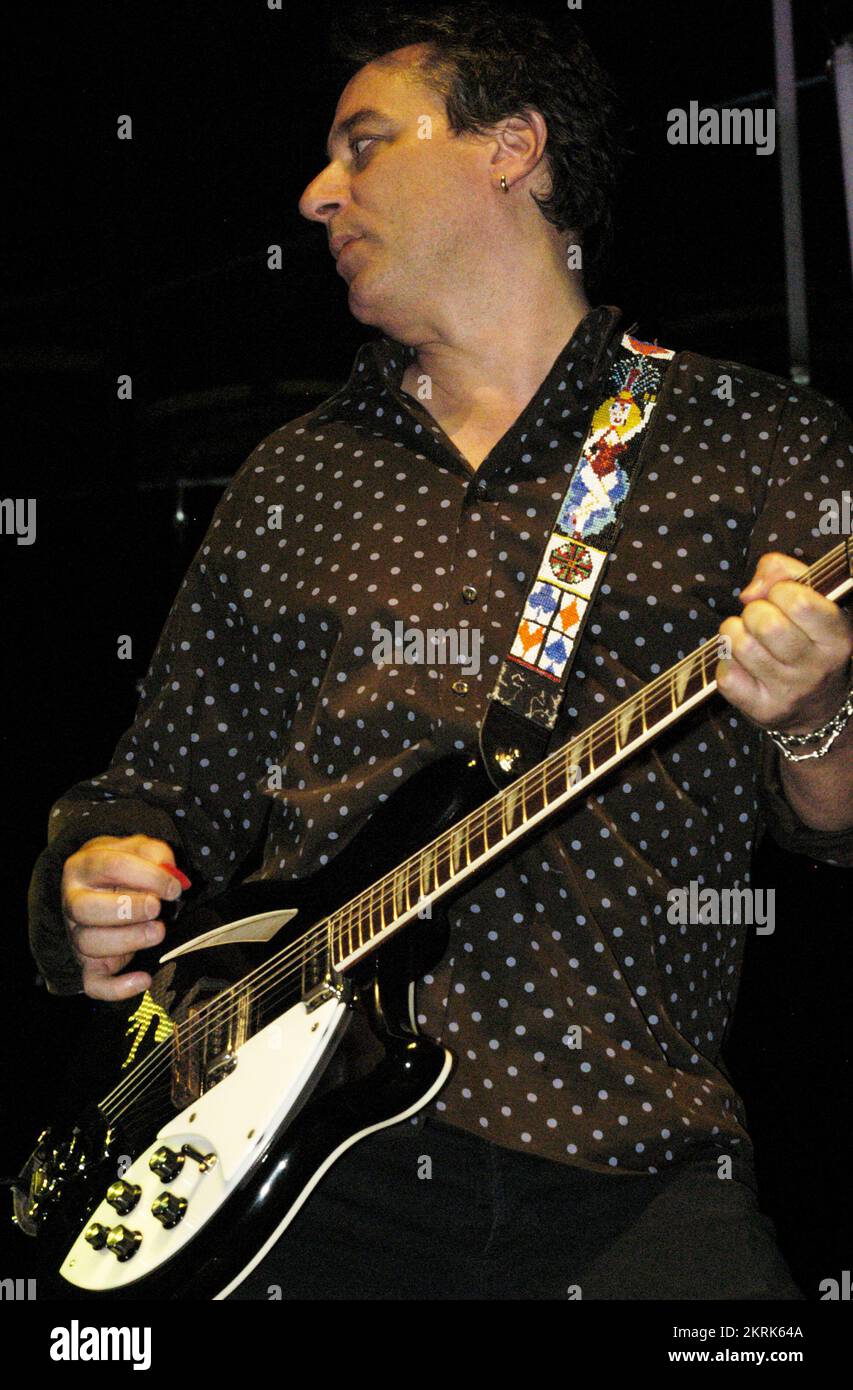 Guitarist (guitar player) Peter Buck of REM at The Millennium Stadium