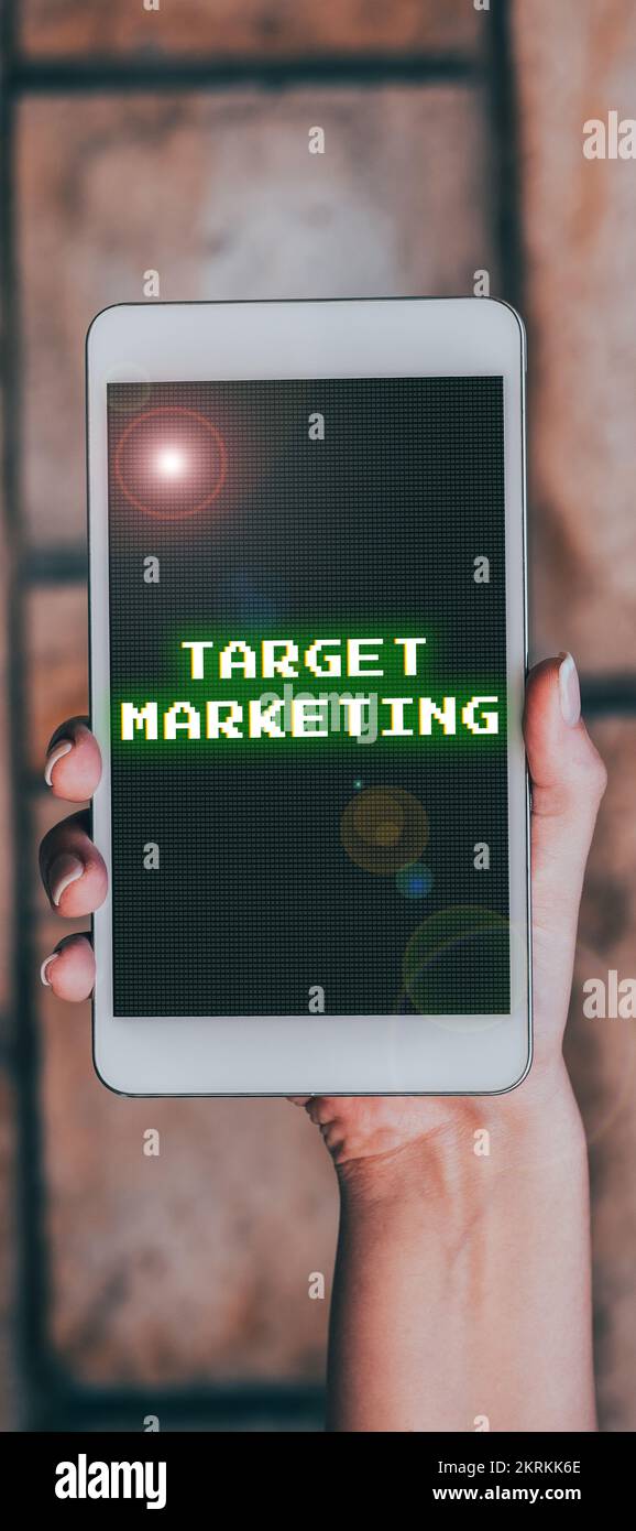 Text caption presenting Target Marketing, Word Written on Market ...
