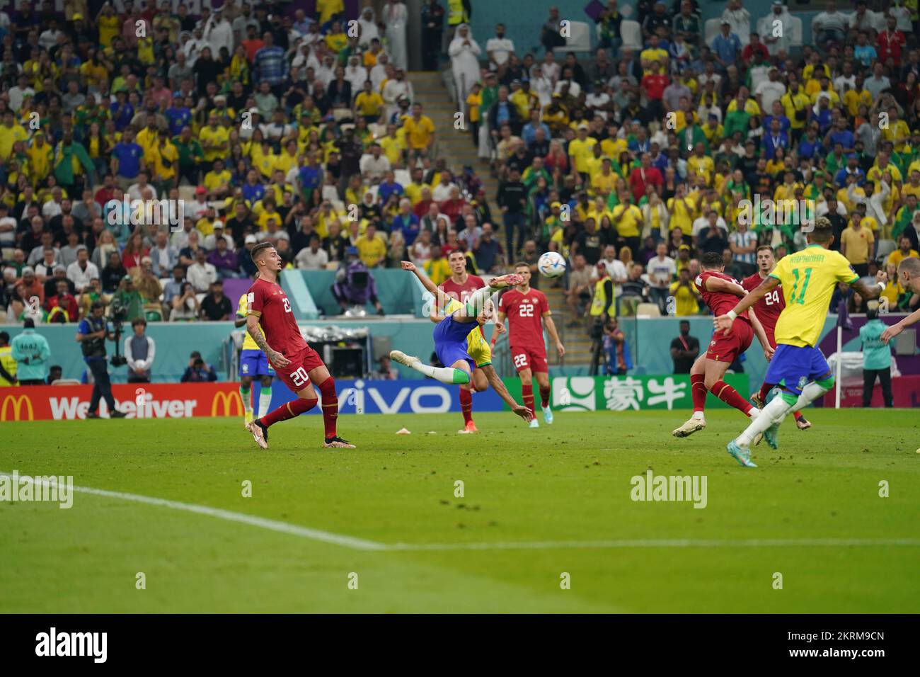 Lusail, Qatar. 24 November 2022. Brasil vs. Serbia Stock Photo - Alamy