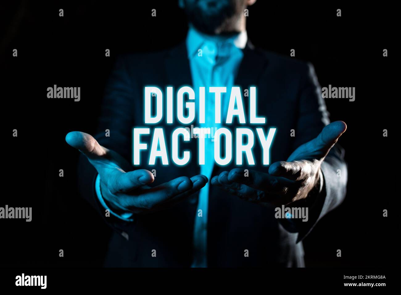 Handwriting text Digital Factory, Business showcase uses digital ...