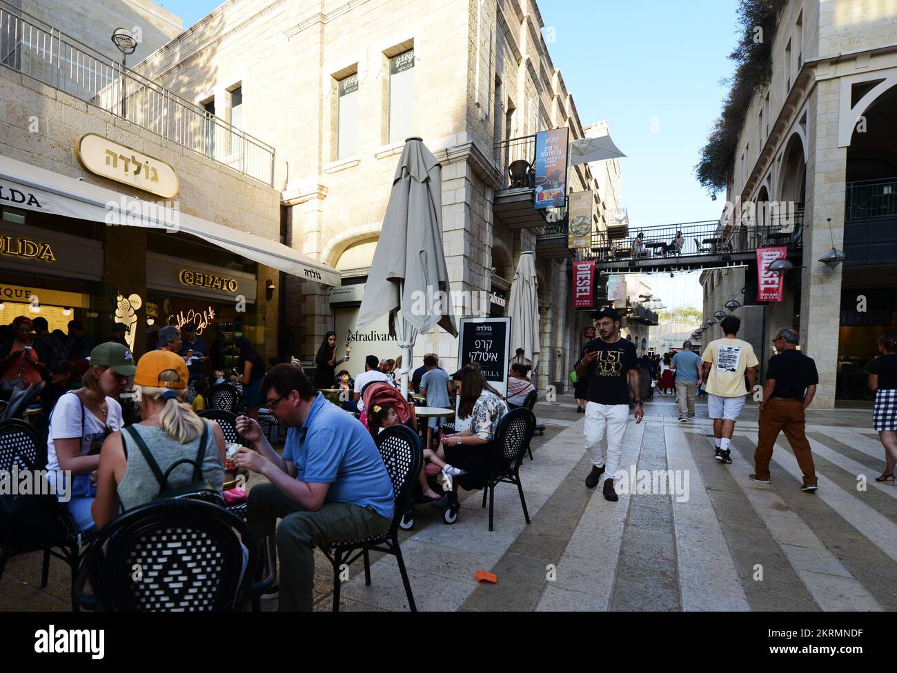 The vibrant Alrov Mamilla Avenue is a popular open air mall in