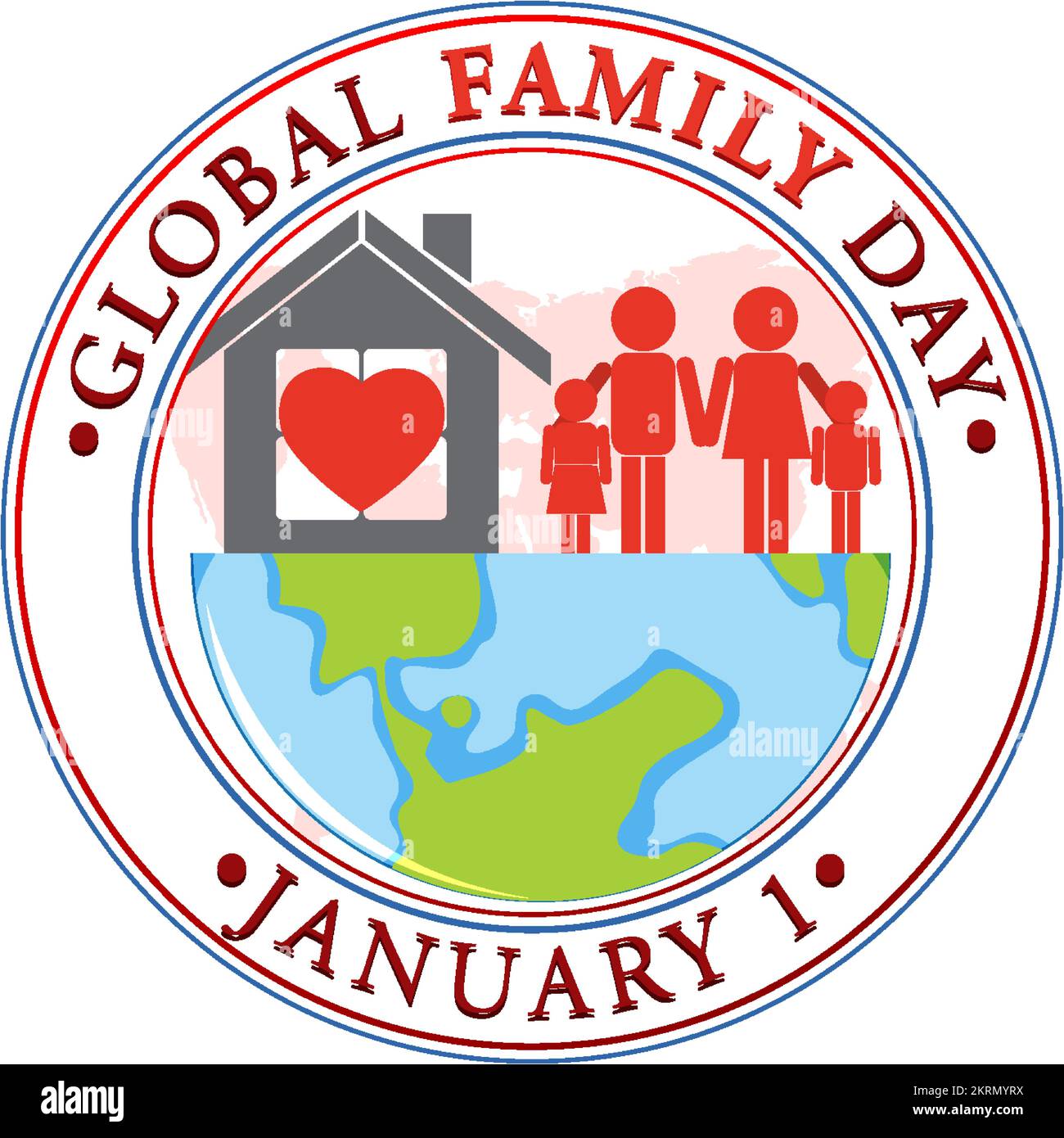 Global family day logo design illustration Stock Vector Image & Art Alamy